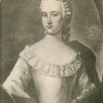 Anne Kirstine Øllegaard Hvas (1731-1783) havde ligesom Rasmus Stjernholm forældre, der havde arbejdet sig op fra forpagtere til godsejere. Foto: Dansk Adels Aarbog 1929, s. 277ff