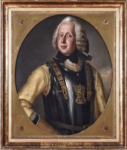Portrait of Matthias Vilhelm Huitfeldt. The Norwegian nobleman Matthias Vilhelm Huitfeldt owned Clausholm in the years 1758-1801. He was originally destined for a military career, but instead he became a landlord and official in the regional government of the monarchy. He was appointed as both prefect over the diocese of Viborg and sheriff over Hald and Skivehus counties. He became the longest seated landlord at Clausholm in the 18th century, and he and his wife Charlotte Emerantze Raben are buried in two large marble sarcophaguses in Voldum Church. Copyright: Clausholm painting. Photo: Michael Green.